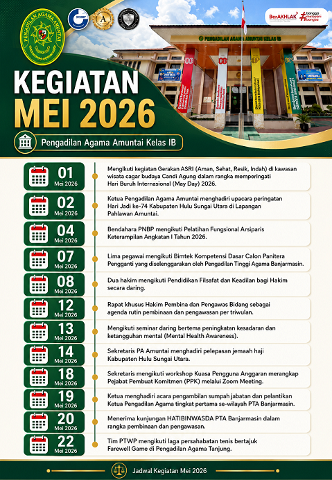 Agenda Satker Bulan Mei