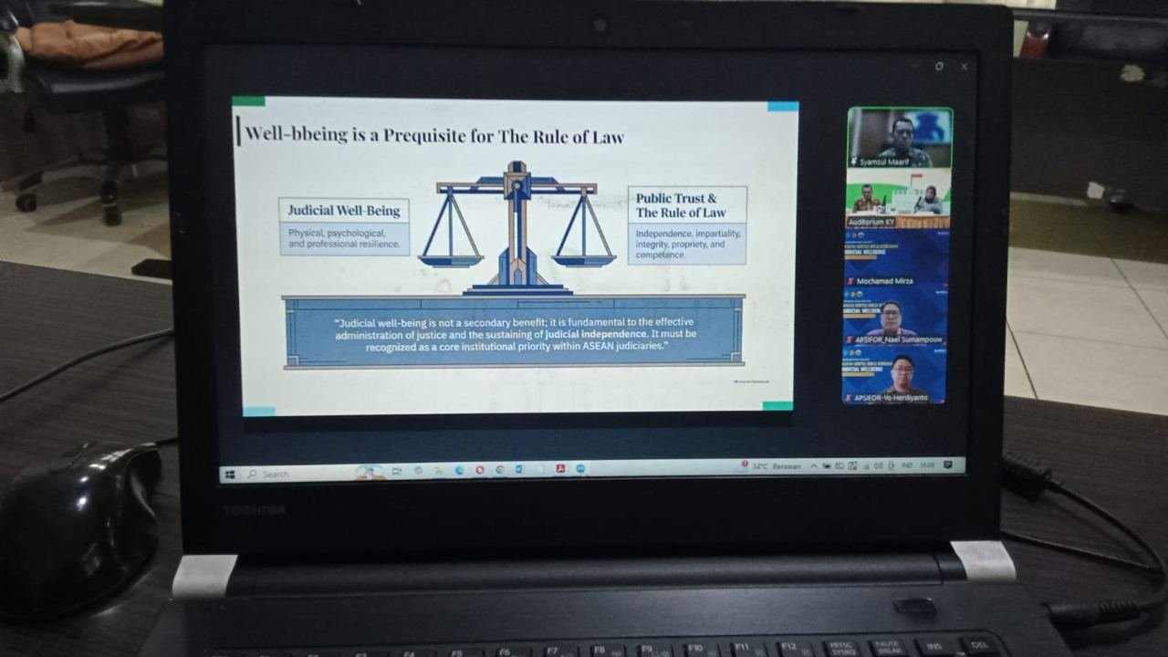 Webinar & Kick Off Kajian Kertas Kebijakan Judicial Wellbeing: Dukungan Layanan Psikososial Bagi Hakim